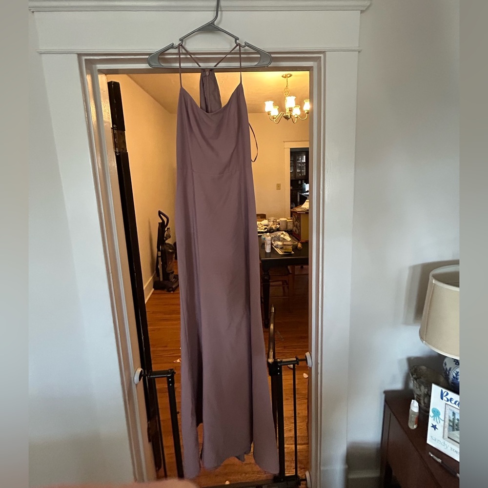 Amsale Bella Bridesmaids dress- mauve. Worn once. New condition